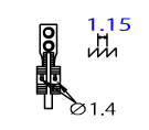 Зубці 40035884 JUKI (3/16-4.76 mm)