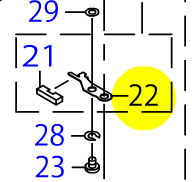 Пластина ножа 22558100 JUKI