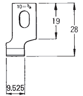 Ніж прорубки B2745771K00 JUKI (3/8-9.53 mm)