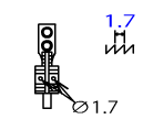 Зубці 40035890 JUKI (1/8-3.18 mm)