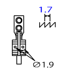 Зубці 40061278 JUKI (1/2-12.70 mm)