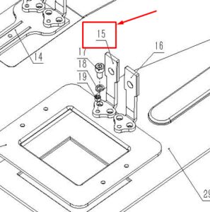 Кріплення лапки 40316034 (ліве) Jack (JK-T1900A)