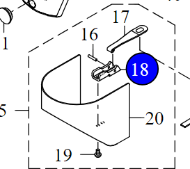 Пластина корпуса 40142674 Juki