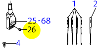 Гвинт J0825 Shing Ling (M2.5 L=3)