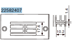 Пластина голкова 22581409 (22582407) Juck (10.2 mm)