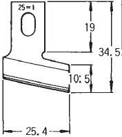 Ніж прорубки 71CL Strong (1-25.40 мм)