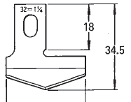 Ніж прорубки 71CL Strong (1*3/8-34.10 мм)