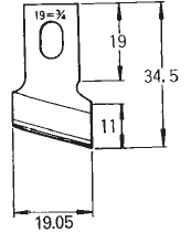 Ніж прорубки 71CL Strong (3/4-19.05 мм)