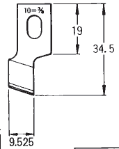 Ніж прорубки 71CL Strong (3/8-9.53 mm)