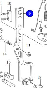 Важіль ножів B2702771000A Juki