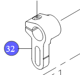 Важіль лапки з'єднувальний  40021783 (40021583) JUKI