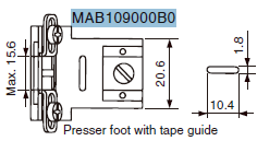 Лапка MAB109000B0 Yaohan (10 mm)