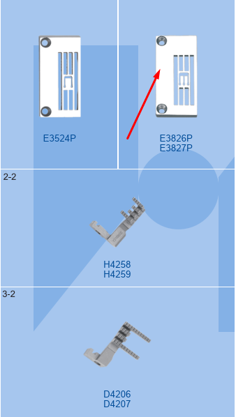 Пластина голкова E3826 SIRUBA (5.6 mm)