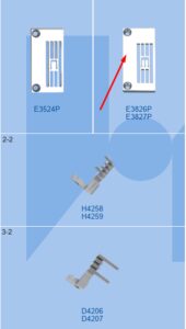 Пластина голкова E3827P SIRUBA (6.4 mm)