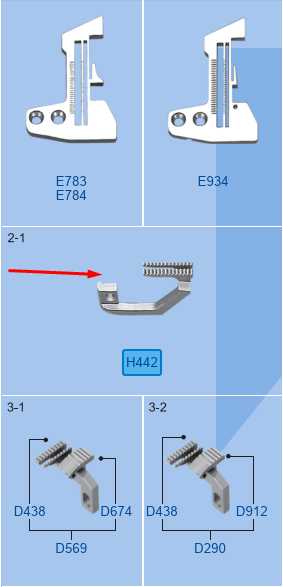 Зубці H442 New Reach