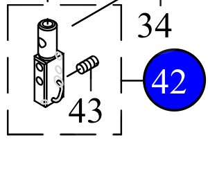 Голкотримач правий 40029562 JUKI (1/4-6.35 mm)