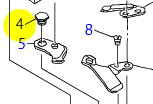 Гвинт ножа SD0500095TH JUKI (D= 5 H= 0.85)