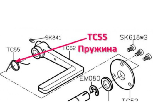 Пружина TC55 SIRUBA