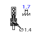 Зубці 40033566 JUKI (1/4-6.35 mm)