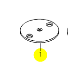 Пластина голкова 40225498 JUKI (D-2.4 mm)