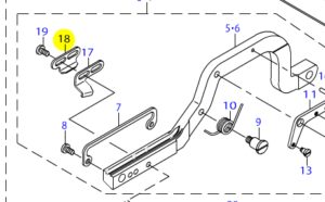 Напрямна пластина обрізки 40009178 (B202077100B) JUKI