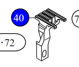 Зубці 40079716 JUKI (5.6 mm)