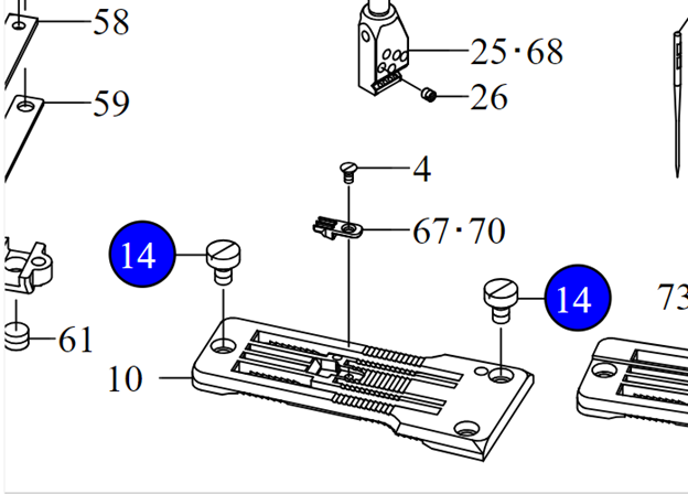 Гвинт SM6040660TP (M4 L=6) Juki