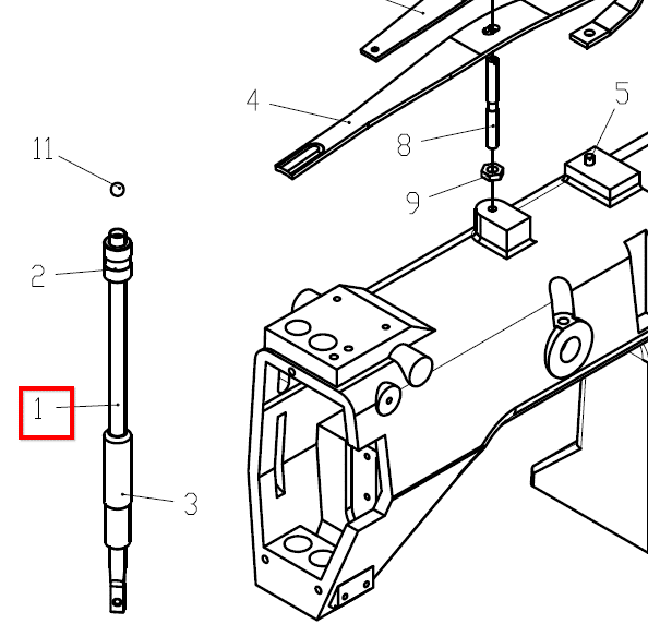 Шток лапки 40602003 Jack