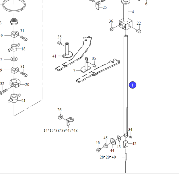 Голководій 32041055 JUKI (NEEDLE 558)