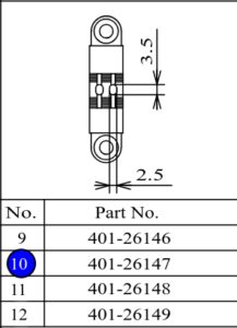 Зубці 40126147  S 1/4 JUKI