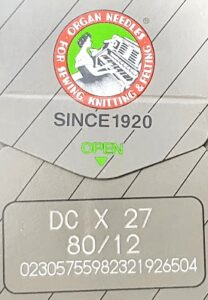 Голка B27/81X1/DCX27/DCX1 80 