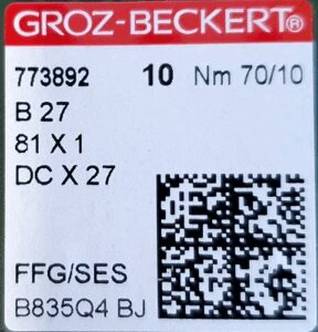 Голка B27/81X1/DCX27/DCX1 FFG 70 