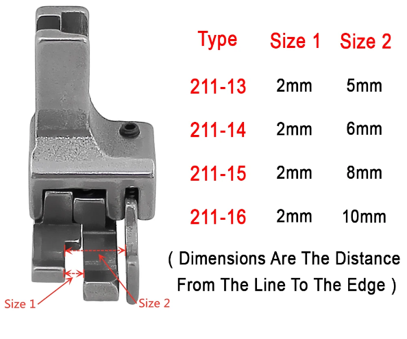 Лапка 211-14 NINGBO (1-6 mm)
